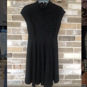 Tracy Reese Black Appliqué Dress